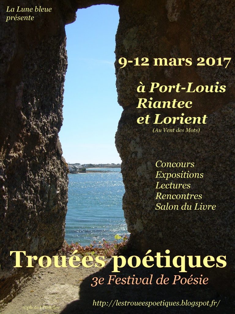 Affiche Festival Trouées poétiques 2017